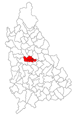Poziţia localităţii Târgovişte